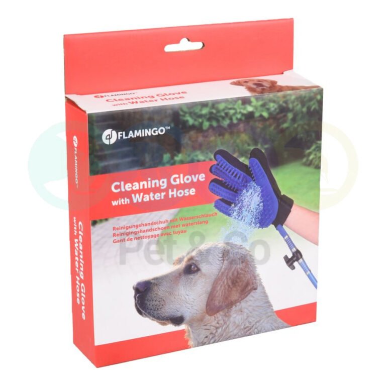 Gant toilettage chien avec tube