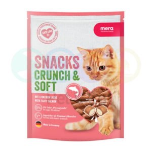 Mera Snacks for Cats Crunch & Soft with Salmon 200g