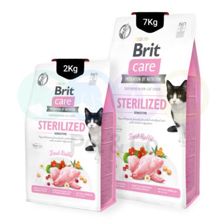 Brit Care Grain-free kibbles for Sensitive Sterilized cats