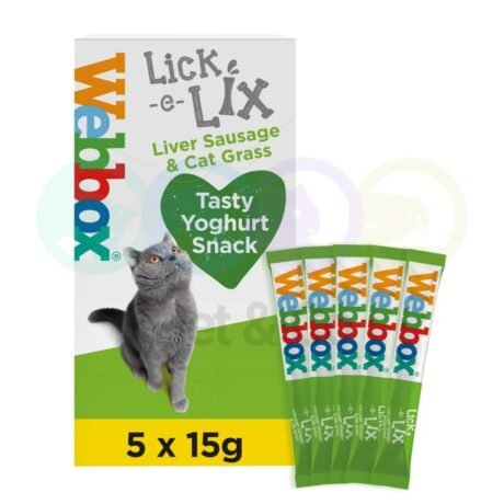 Webbox Liquid for Cats with Liver & Cat Grass 5x15g
