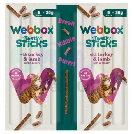 Webbox Meaty Sticks for Cats with Turkey & Lamb 6×5g