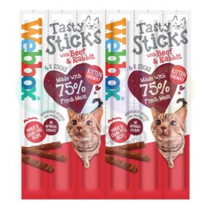 Webbox Sticks for Cats with Beef & Rabbit 6×5g