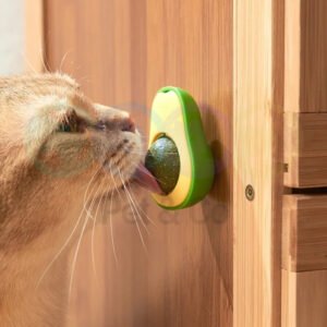 Catnip Ball with Avocado Shape Holder for Cats