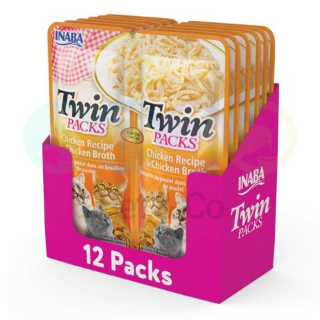 Lot Twin Packs Shredded Chicken with Recipe in Broth 12×80g