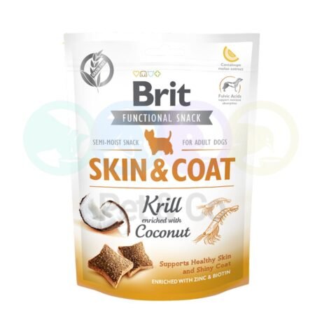 Brit Care Dog Functional Snack Skin & Coat with Krill 150g