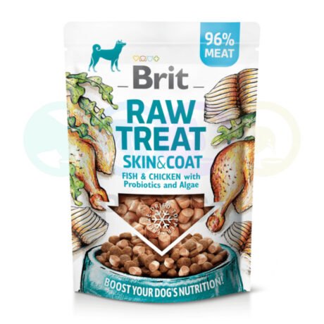 Brit Dog Raw Treat Skin&Coat with Fish & Chicken 50g