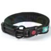 Dog Collar Black with reflective band