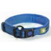 Dog Collar Blue with reflective band XL
