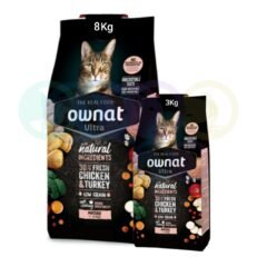 Ownat Ultra Kibbles for Mature Cats with Chicken