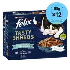 Lot Felix Tasty Shreds Fish Selection 12×85g