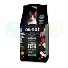 Ownat Ultra Kibbles for Senior Cats with Fish 3Kg