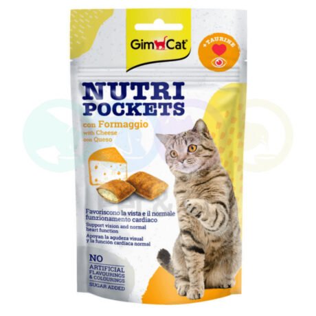 GimCat Treats for Cats Nutri Pockets with Cheese 60g