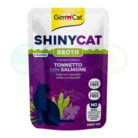 GimCat Broth for Cats with Tuna & Salmon 70g
