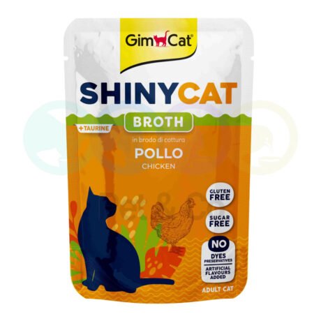 GimCat Broth for Cats with Chicken 70g