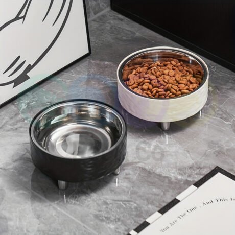 Stainless Steel Elevated Bowl for Cats & Dogs