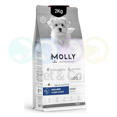 Molly Kibbles for Dogs Sterilised Mini Breed with Salmon 2kg