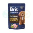Brit Premium Dog Fillets in Gravy Chicken & Green Peas 85g