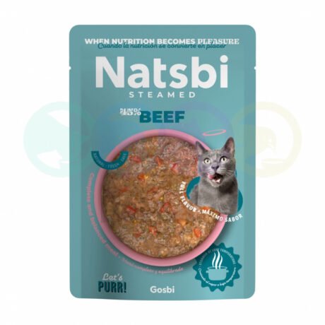 Natsbi Steamed Recipe for Cats with Beef 80g