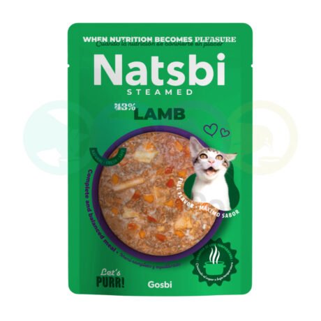 Natsbi Steamed Recipe for Cats with Lamb 80g