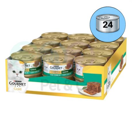 Lot Gourmet Gold Mousse for Cats 24×85g