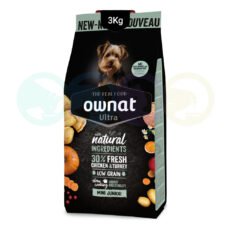 Ownat Ultra Kibbles for Puppies of Mini Breeds 3kg