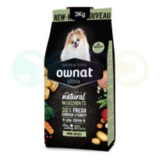 Ownat Ultra Kibbles for Dogs of Mini Breeds 3kg