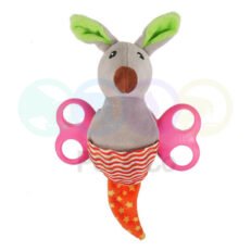 Dog Toy Kangaroo with Squeaker & Treat pocket