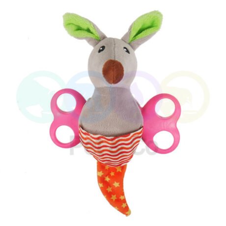 Dog Toy Kangaroo with Squeaker & Treat pocket