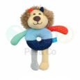 Dog Toy Lion Donut in fabric with squeaker