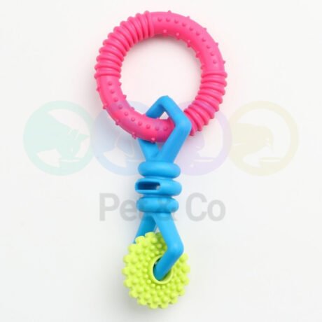 Dog Toy Chew Rubber Ring with Roller