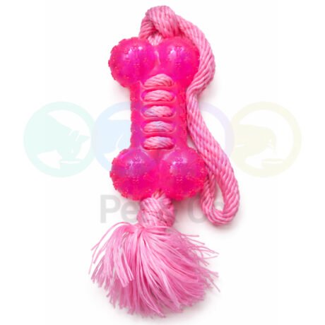 Dog Toy Bone with Rope 40cm