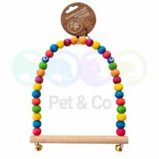 Bird Toy Swing Wooden beads & Bells
