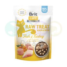 Brit Care Cat Treats Raw for Hair & Skin with Fish & Turkey 40g