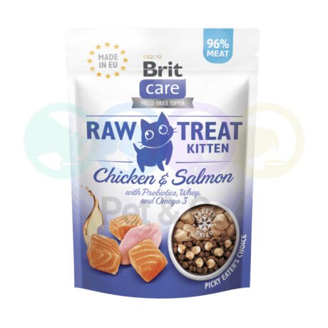 Brit Care kitten Treats Raw with Chicken & Salmon 40g