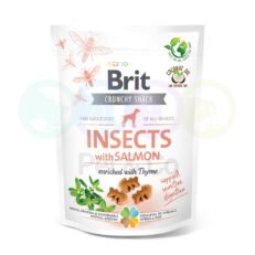 Brit Crunchy Snack Dogs Insects with Salmon 200g