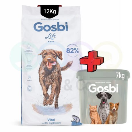 Gosbi Life Kibbles for Dogs Vital with Salmon 12Kg
