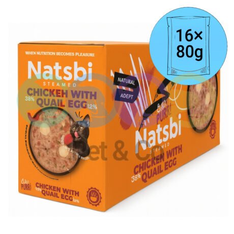 Lot Natsbi Steamed Recipe for Cats 12×80g