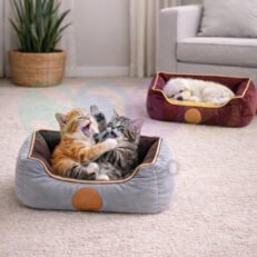 Bed Rectangular Luxury Plush for Cats & Dogs