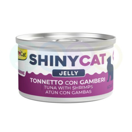 GimCat Shinycat Chunks in Jelly for Cats with Tuna & Shrimps 70g