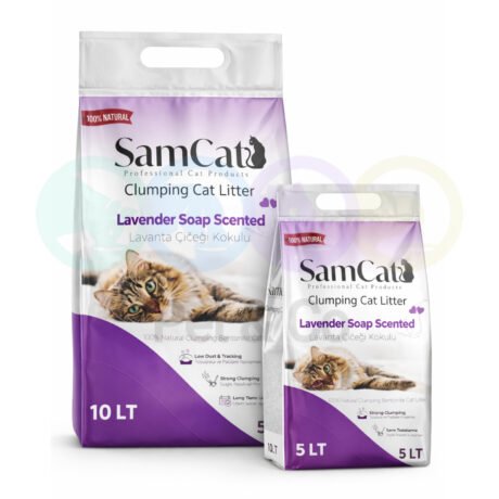 SamCat Clumping Cat Litter with Lavender parfum