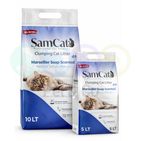 SamCat Clumping Cat Litter with Marseille soap parfum