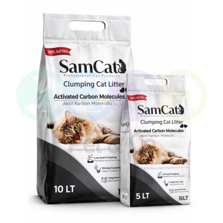 SamCat Clumping Cat Litter with Carbon molecules