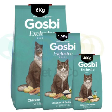 Gosbi Exclusive Kibbles for Sterilized Cats with Chicken & Salmon