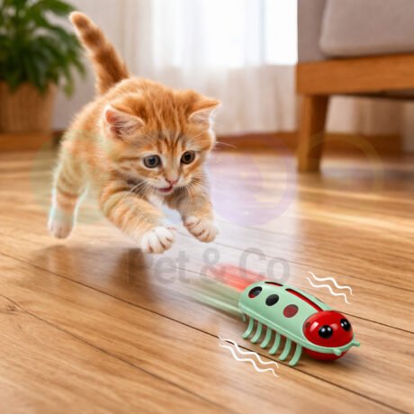 Cat Toy Running Ladybug