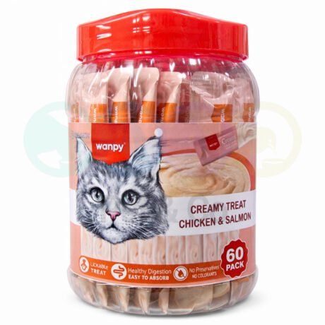 Wanpy Creamy Treats for Cats with Chicken & Salmon