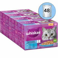 Lot Whiskas Chunks in Jelly for Cats with Fish 48x85g
