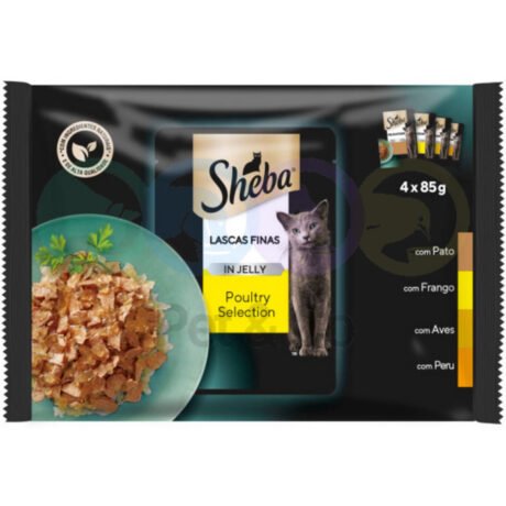 Sheba Select Slices in Gravy for Cats with Poultry 4×85g