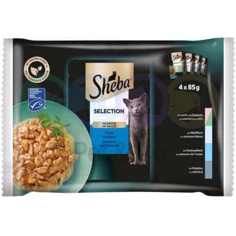 Sheba Select Slices in Gravy for Cats with Fish 4×85g