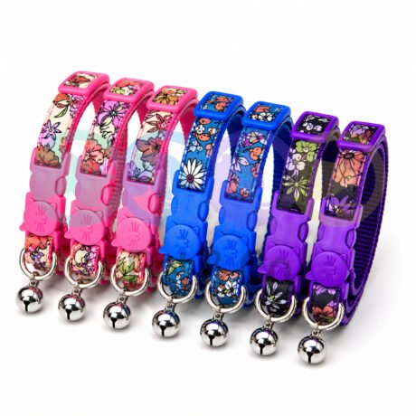 Cat Collar Floral pattern