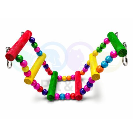 Bird Colorful Hanging Wooden Bead Ladder Toy